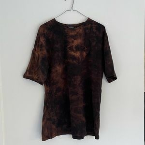Nastygal Bleach Dyed T-shirt size M